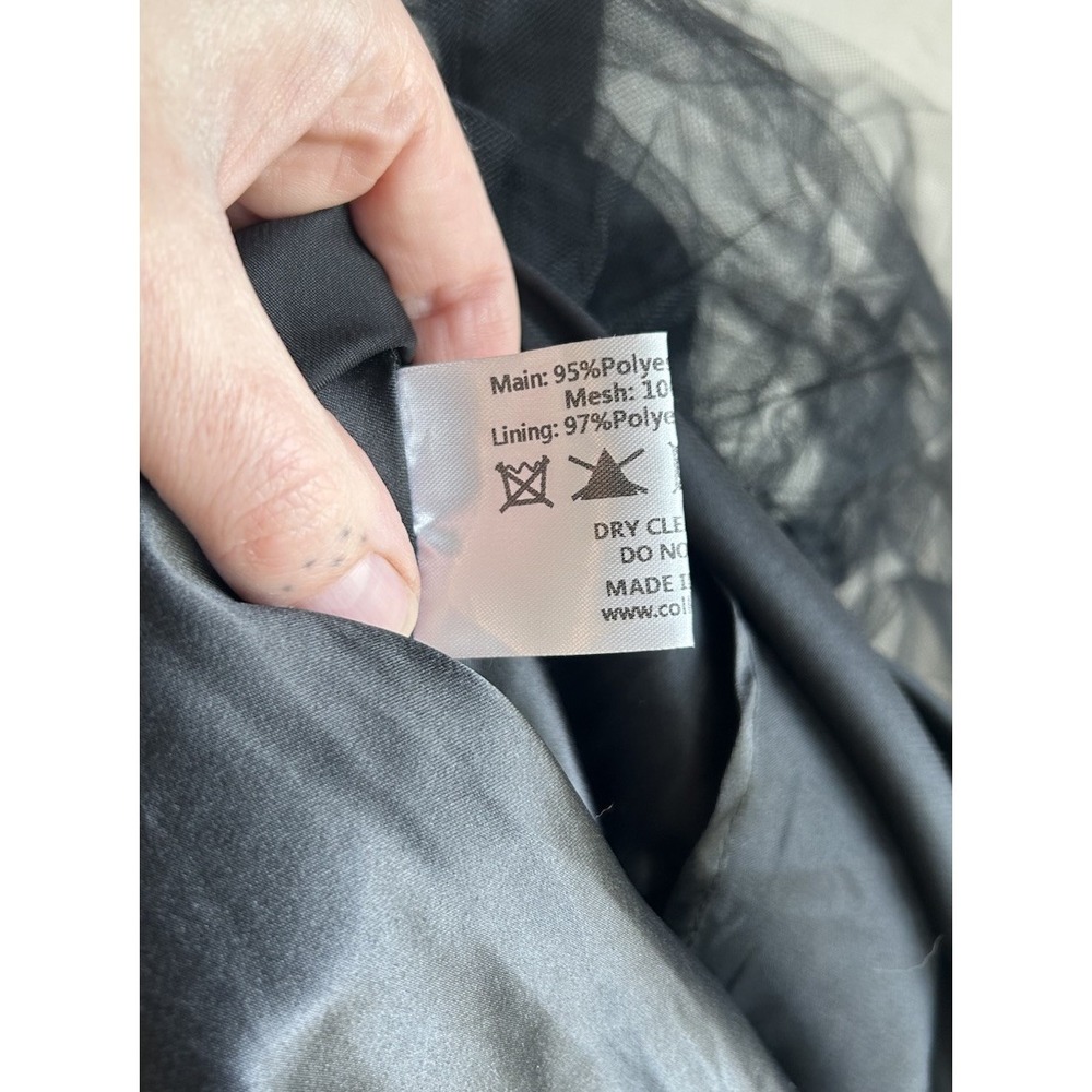 Modcloth X Collectif Doll Dress XS Black Tulle Party Dark Romantic Velvet Goth - Picture 7 of 10
